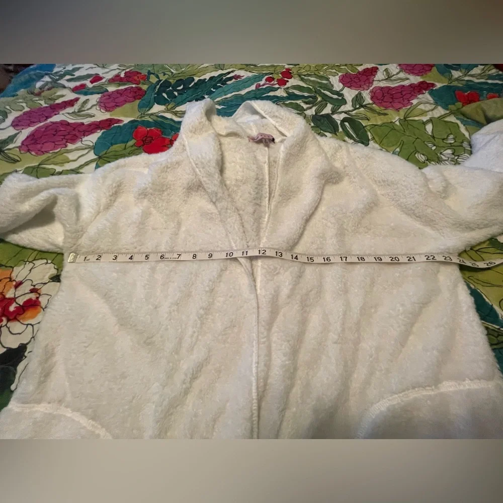 Soft open cardigan with hood - Picture 4 of 7